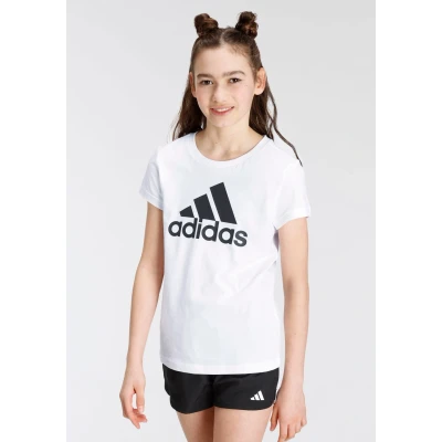 Abbildung von adidas Sportswear Essentials BIG LOGO Tshirt print White black für Kinder, Größe: 152,