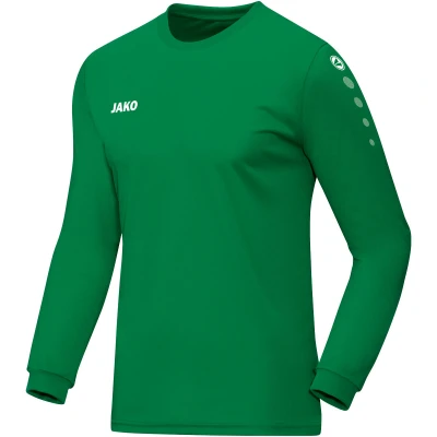 Abbildung von JAKO Team Trikot Langarm Kids Weiß Gruen, 128 Kinder