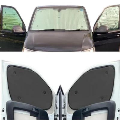 Abbildung von Thermo Jalousien Kombatibel Mit Iveco Daily (2014 Date)(Frontset) Rückenfarbe in Anthrazit, Reversibel und Thermisch