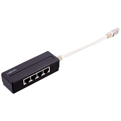 Abbildung von LogiLink Splitter MP0032 5 Port RJ45, geschirmt 15 cm Kabel