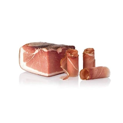 Abbildung von Südtiroler Speck leicht geräuchert 250g Salumi Pasini® Italienische Delikatessen Tiroler Schinken Stück luftgetrocknet