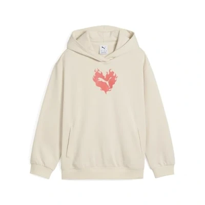 Abbildung von Flaming Love Hoodie Mädchen PUMA Alpine Snow White