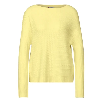 Abbildung von Street One Vneck Strickpullover, Damen, Größe: 42, Gelb