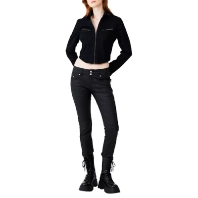 Abbildung von LTB Jeans Damen Molly M Jeans, Black Coated Wash 2835, 25W / 28L