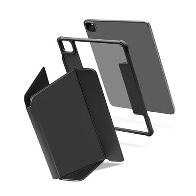 Abbildung von tomtoc Hülle Case für 11 Zoll iPad Pro 4./3. Gen (M2&amp;M1) 2022 2021, Ultra Schutz abnehmbar Schutzhülle mit Airbag Protektoren &amp; magnetischer Ständer 3 Modus, passt Wireless Laden des Pencil