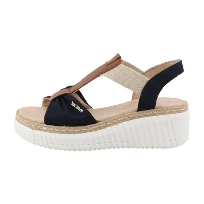 Abbildung von TOM Tailor Schaftsandale, Damen, Größe: 36, Navy Schuhe