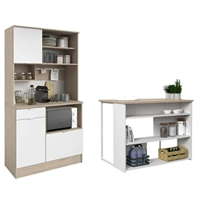 Abbildung von Parisot Schrank Set &quot;Socool 1, Theke und Küchenbuffet, Made in Europe, viel Stauraum&quot;, (2 St.), TOPSELLER als Tresen nutzbar