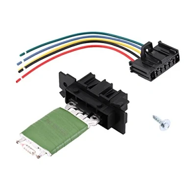 Abbildung von Gebläsemotorwiderstand mit Kabelbaum für Reparaturreparatur ersetzt 13248240 77364061 55702407 6845796 Passend Corsa D Grande Punto Evo Qubo