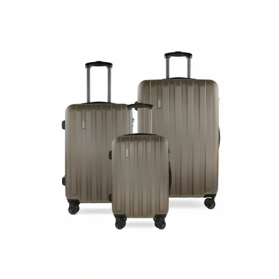 Abbildung von bugatti Lima 3er Hartschalen Kofferset (S,M,L) 4 Rollen mit TSA Zahlenschloss, Bronze