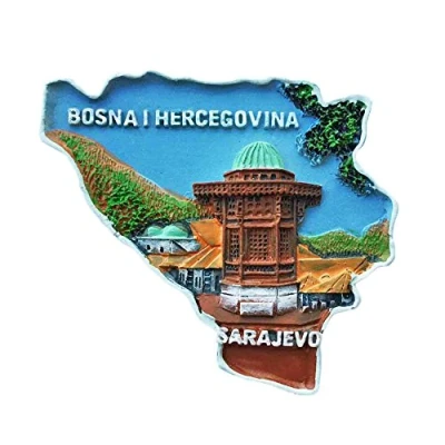 Abbildung von SARAJEVO Bosnien 3D Kühlschrank Magnet Reise Aufkleber Souvenirs, Home &amp; Küche Dekoration Aus China