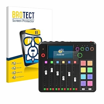 Abbildung von BROTECT Schutzglas für Rode Rodecaster Pro II Schutzfolie Panzer Folie Glas [Extrem Kratzfest 9H, Anti Fingerprint, Ultra Transparent]