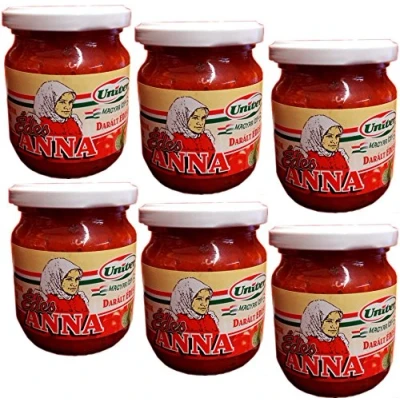 Abbildung von Paprikapaste mild Edes Anna SPARPAKET Paprika Gewürzcreme Univer aus Ungarn (1200g / 6x200g)