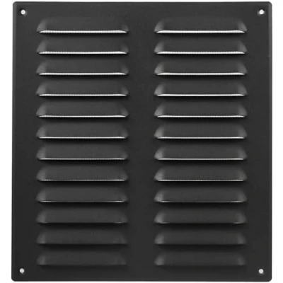 Abbildung von 26 x 28 cm Anthrazit Lüftungsschlitzabdeckung hochwertige Stahlrücklauf Luftgitter für Decke und Seitenwand HVAC mit Insektenschutz (260 280 mm, Anthrazit)