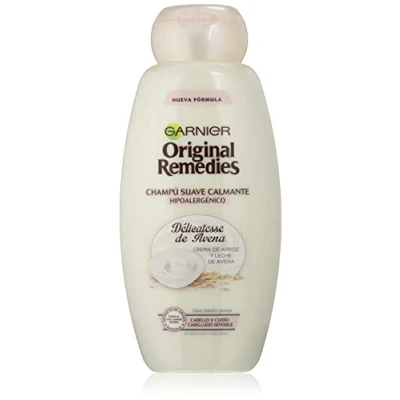 Abbildung von Garnier Original Remedies Delicatesse von Avena Shampoo empfindliche Kopfhaut, 600 ml