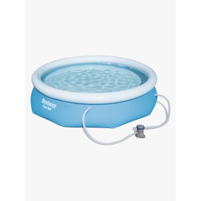 Abbildung von BESTWAY Pool Fast Set Swimmingpool Rund + Filterpumpe Filter 305x76cm