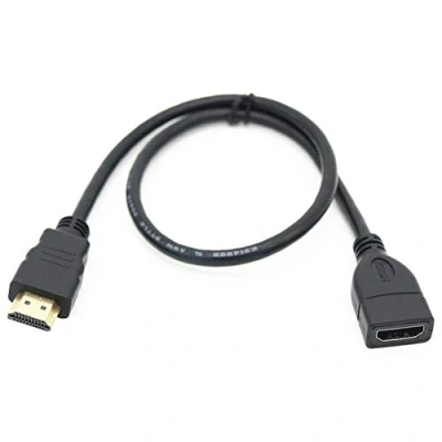 Abbildung von Bolwins B40 30cm HDMI Verlängerungskabel Adapter Stecker auf Buchse 1080p Computer Kabel