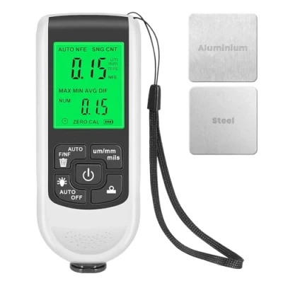 Abbildung von OBDResource Schichtdickenmessgerät mit Hintergrundbeleuchtung Digitale LCD Anzeige, Lackmessgerät Auto Messbereich 0 bis 2000um Messaging Maschine für Autolacktester