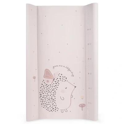 Abbildung von KikkaBoo Baby Wickelunterlage HEDGE HUGS weiche PVC Wickelunterlage, 80 x 50 cm, wasserdicht und tragbar, Rosa