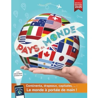 Abbildung von pays du monde: Continents, pays, drapeaux, capitales et géographie monde entier à portée de main ! Guide des adapté aux enfants ou adultes
