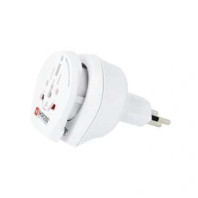Abbildung von Skross 1.500206 E, Typ J (CH), Universal, C (Euro Stecker), G (VK), I (AU), L (IT), N (BR), 100 250 V, 10 A, Weiß