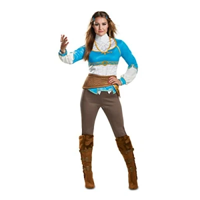 Abbildung von Disguise Damen Zelda Breath Of The Wild Kostuum voor volwassenen Kost me in Erwachsenengr e, Blau, S EU