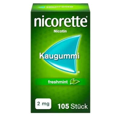 Abbildung von nicorette Kaugummi 2mg freshmint zur Rauchentwöhnung 105 St