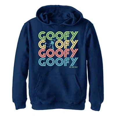 Abbildung von Disney Mickey Classic Retro Stack Goofy YTH Hoodie Navy blue 5/6
