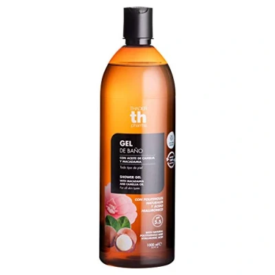 Abbildung von Thader Th Pharma Duschgel mit Camelia und Macadamiaöl Polyphenolen für alle Hauttypen, 1000 ml
