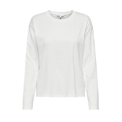 Abbildung von ONLY Damen Onllaura L/S Boxy Solid Top Jrs, Cloud Dancer, 3XL