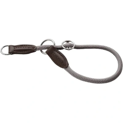 Abbildung von HUNTER Freestyle Dressurhalsung, Hundehalsband, Zugstopper, robust, wetterfest, 40 (S M), grau