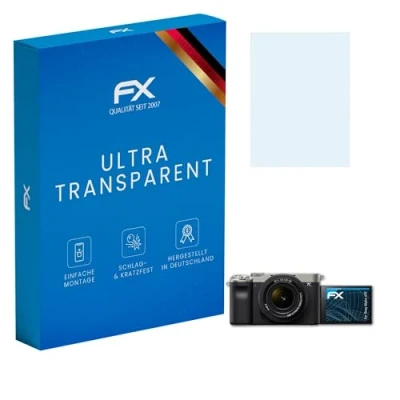 Abbildung von atFoliX Schutzfolie kompatibel mit Sony Alpha a7C Folie, ultraklare FX Displayschutzfolie (3X)