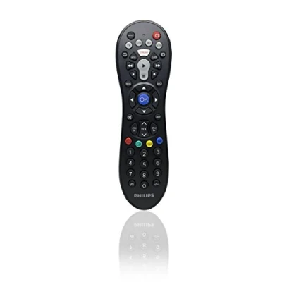Abbildung von Philips SRP3014/10 Universal Fernbedienung (4 in 1, TV, Blu ray, STB, STR) schwarz