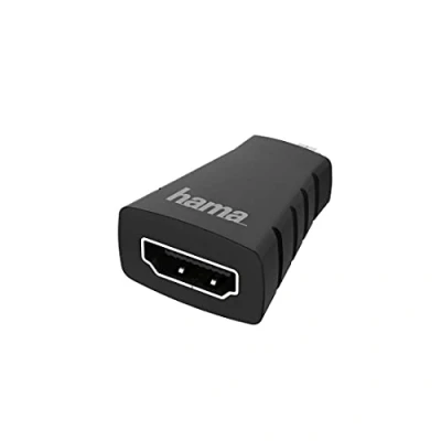 Abbildung von Hama HDMI Adapter, Micro auf (Adapter mit Auflösung Ultra HD 4K, Stecker Buchse zum Anschluss von Tablet, Kamera, Laptop an TV, Beamer, Monitor, Typ D A)