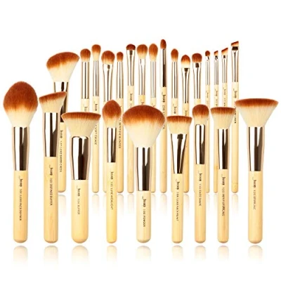Abbildung von Jessup Pinselset Makeup Pinsel Make Up Set Professionelle Bambus Brush Gesicht Lidschatten Augen Kosmetik Synthetische Haar Eyeshadow Puder Foundation 25 Stück T135