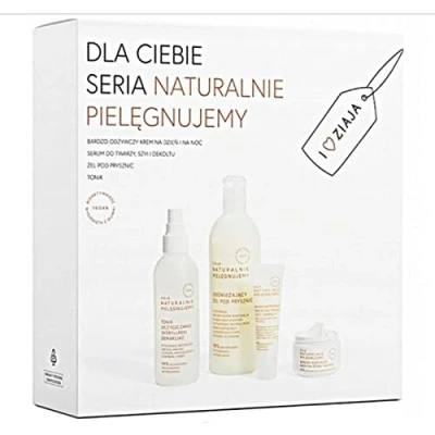 Abbildung von ZIAJA + TASCHE Set Satz creme peeling tonic seife Kosmetiktasche Veranstalter ®Auto schmuck (Natürliche Pflege Set)