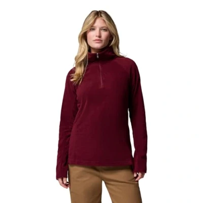 Abbildung von Columbia Women&#039;s Glacial 4 Half Zip Fleece Pull Over, Rich Wine, XXL