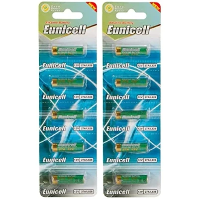Abbildung von Eunicell 10 Alkaline Batterien 12 V A27 27A Mn27 Gp27a