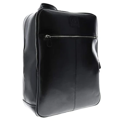 Abbildung von Exacompta 17637E Premium Laptop Rucksack Exactive aus hochwertigem Leder mit vielen Innentaschen, passend für Laptops und Notebooks bis zu 15,6’’ ideal Schule, Uni Arbeit, schwarz