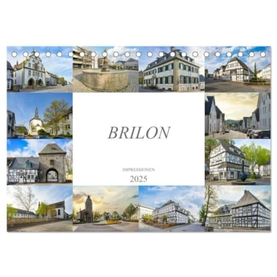 Abbildung von Brilon Impressionen (Tischkalender 2025 DIN A5 quer), CALVENDO Monatskalender