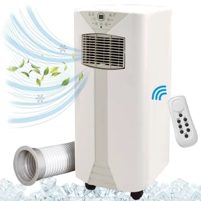 Abbildung von Syntrox 9000 BTU Mobiles Klimagerät Fresco Mobile Klimaanlage Luftentfeuchter, mit Fernbedienung und Timer Funktion, Effiziente Kühlung, integrierter Schlaf Modus