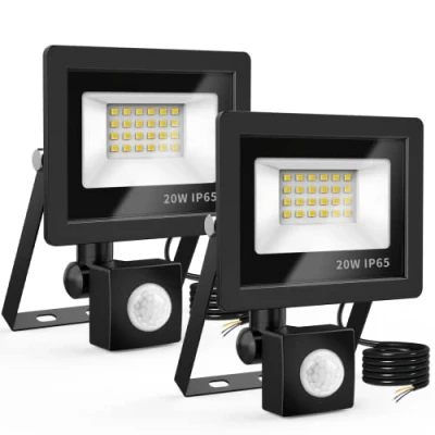 Abbildung von Realky LED Strahler mit Bewegungsmelder, 20W 2000LM Außenstrahler 6500K Kaltweiß Scheinwerfer Fluter IP65 Wasserdichter, Aussenlampe Bewegungsmelder für Garten, Innenhöfe, Garage (2er Pack)