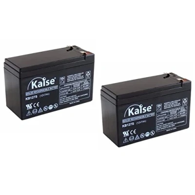 Abbildung von Kaise Technologies AGM VRLA Blei Akku, 12 V, 7 Ah, Modell KB1270 Security, 2 Stück