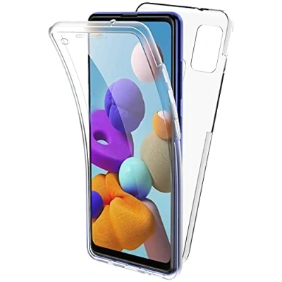 Abbildung von Max Power Digital Hülle für iPhone 11 360 Grad Transparent Silikon Schutzhülle Durchsichtig Beide Seiten Doppelseitig Full Body Vorne und Hinten Stoßfest Case