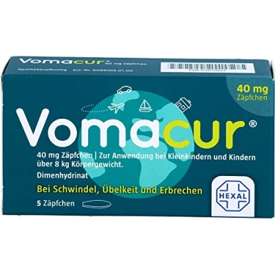 Abbildung von Vomacur 40 mg Zäpfchen 5 St