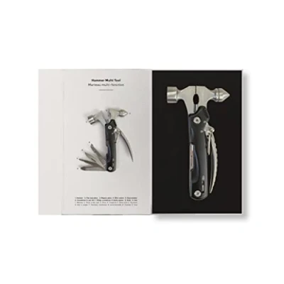 Abbildung von Society Paris Hammer Multi Tool aus Rostfreiem Stahl in der Farbe Schwarz, Maße: ca. 3cm x 18cm 9,5cm, MT_HMT_STL