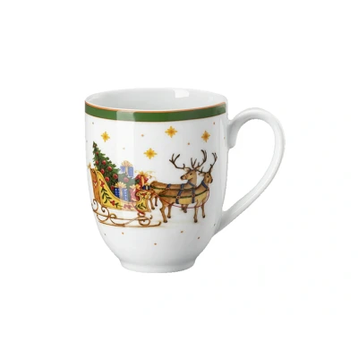 Abbildung von Hutschenreuther Happy Wintertime Green Becher mit Henkel 0,4l