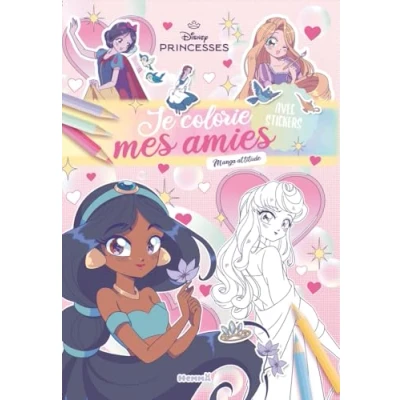 Abbildung von Disney Princesses Je colorie mes amies Manga attitude: Avec stickers