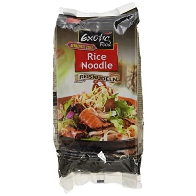 Abbildung von Exotic Food Reisnudeln, 3 mm, für Suppe +, Salat (Mihoen), 3er Pack (3 x 250 g Packung)