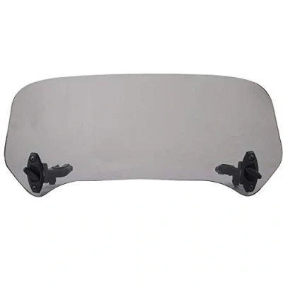 Abbildung von Motorbike Wind Deflector Verstellbare Clip On Windschutzscheibe Spoiler Aufsatz Universal Motorrad Modifizierte Luftabweiser Geräuchert
