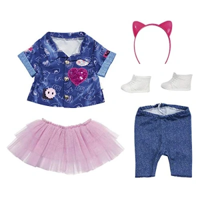 Abbildung von Zapf Creation® Puppenkleidung 829110 BABY born Deluxe Jeans Kleid Set 43cm
